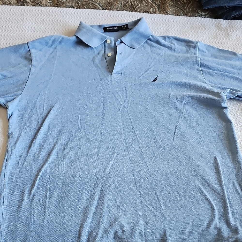 Nautica Men's Blue Polo Shirt